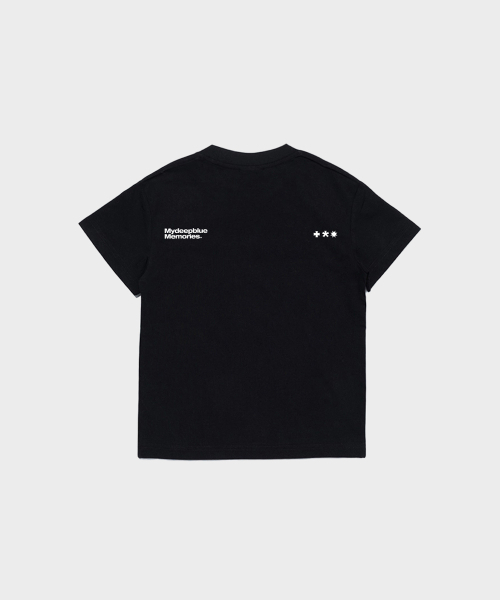 mydeepbluememories(マイディープブルーメモリーズ)の「(W) Nativity Mm Crop Tee (BLACK)(Tシャツ/カットソー・レディース・ブラック・FREE)」の4枚目の写真
