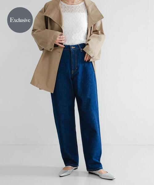 Lee（リー）の「『別注』Lee101×URBAN RESEARCH　TAPERED JEANS（デニムパンツ・レディース・インディゴブルー/ライトインディゴブルー/ワンウォッシュ・MEDIUM/LARGE/SMALL/X-SMALL）」の2枚目の写真