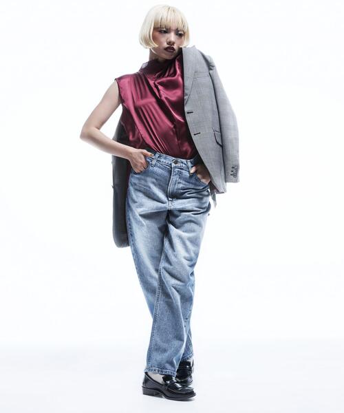 Lee（リー）の「『別注』Lee101×URBAN RESEARCH　TAPERED JEANS（デニムパンツ・レディース・インディゴブルー/ライトインディゴブルー/ワンウォッシュ・MEDIUM/LARGE/SMALL/X-SMALL）」の6枚目の写真