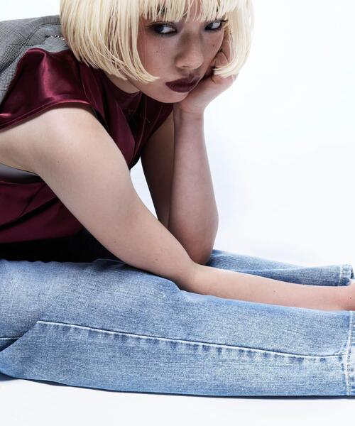 Lee（リー）の「『別注』Lee101×URBAN RESEARCH　TAPERED JEANS（デニムパンツ・レディース・インディゴブルー/ライトインディゴブルー/ワンウォッシュ・MEDIUM/LARGE/SMALL/X-SMALL）」の9枚目の写真