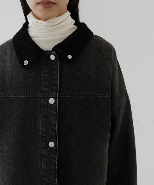 コーデュロイカラーデニムジャケット（デニムジャケット）｜hellam（へ
