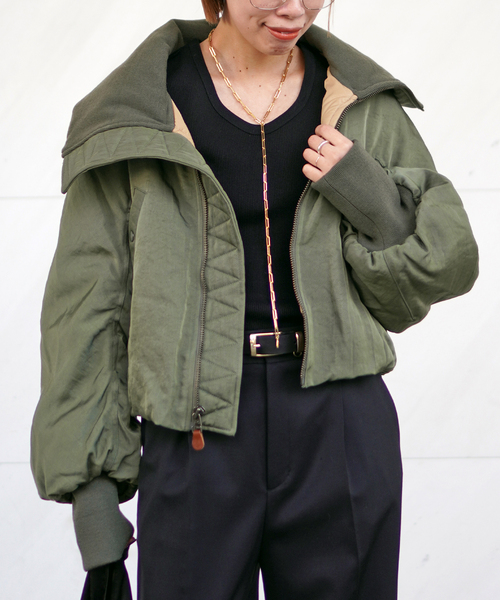 R13/アールサーティーン】OVERSIZED PADDED FLIGHT JACKET（ミリタリー
