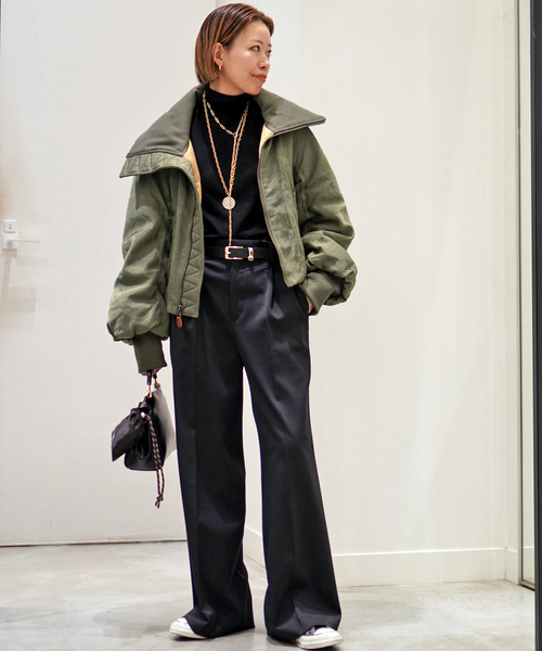 R13(アールサーティーン)の「【R13/アールサーティーン】OVERSIZED PADDED FLIGHT JACKET(ミリタリージャケット・レディース・カーキ・FREE)」の19枚目の写真