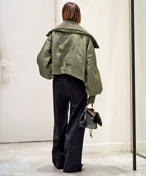 R13(アールサーティーン)の「【R13/アールサーティーン】OVERSIZED PADDED FLIGHT JACKET(ミリタリージャケット・レディース・カーキ・FREE)」の21枚目の写真