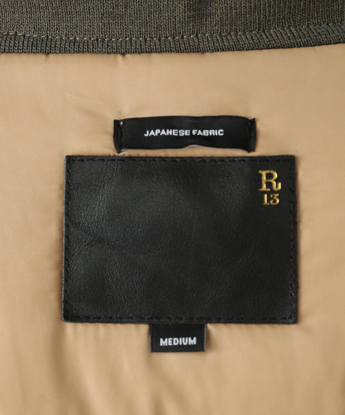 R13/アールサーティーン】OVERSIZED PADDED FLIGHT JACKET（ミリタリー