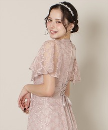 WILLSELECTION | パイピングケープフレアワンピース(ドレス)