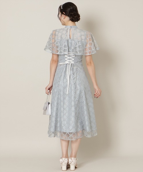 WILLSELECTION（ウィルセレクション）の「パイピングケープフレアワンピース（ドレス・レディース・ピンク/サックスブルー/ミント・FREE）」の12枚目の写真