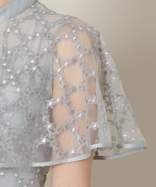 WILLSELECTION（ウィルセレクション）の「パイピングケープフレアワンピース（ドレス・レディース・ピンク/サックスブルー/ミント・FREE）」の16枚目の写真