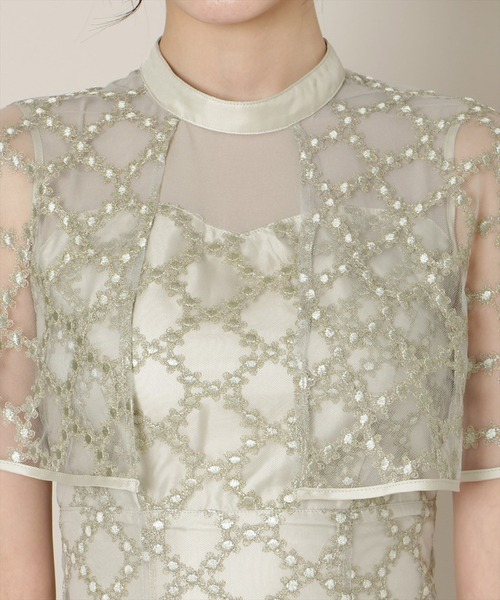 WILLSELECTION（ウィルセレクション）の「パイピングケープフレアワンピース（ドレス・レディース・ピンク/サックスブルー/ミント・FREE）」の8枚目の写真