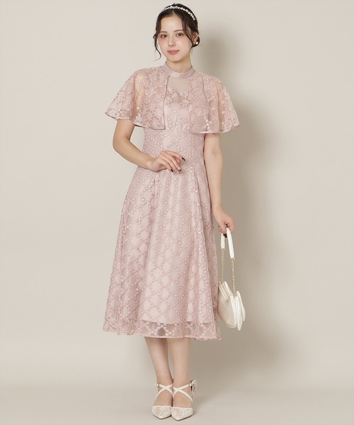 WILLSELECTION（ウィルセレクション）の「パイピングケープフレアワンピース（ドレス・レディース・ピンク/サックスブルー/ミント・FREE）」の19枚目の写真