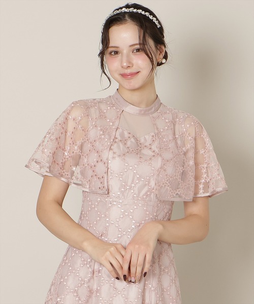 WILLSELECTION（ウィルセレクション）の「パイピングケープフレアワンピース（ドレス・レディース・ピンク/サックスブルー/ミント・FREE）」の21枚目の写真