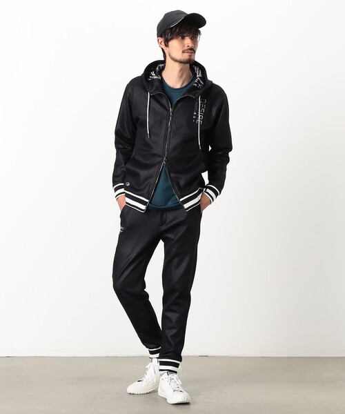 NICOLE CLUB FOR MEN（ニコルクラブフォーメン）の「【NICOLE SPORTS】ダンボールニットジップパーカー（パーカー・メンズ・チャコールグレー/ブラック/カーキ・L/M/XL）」の6枚目の写真