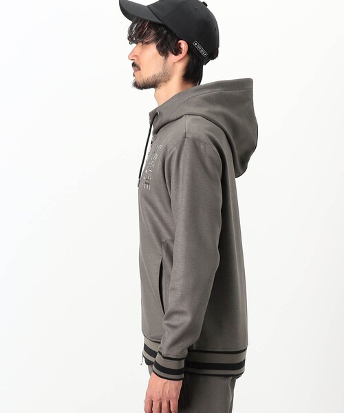 NICOLE CLUB FOR MEN（ニコルクラブフォーメン）の「【NICOLE SPORTS】ダンボールニットジップパーカー（パーカー・メンズ・チャコールグレー/ブラック/カーキ・L/M/XL）」の7枚目の写真