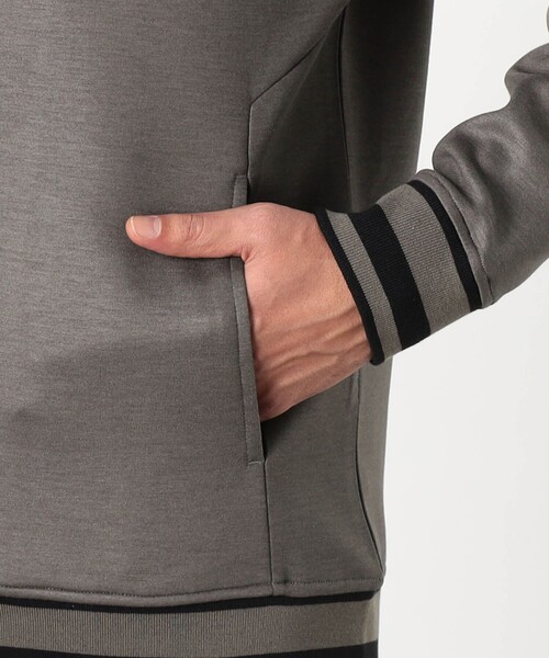 NICOLE CLUB FOR MEN（ニコルクラブフォーメン）の「【NICOLE SPORTS】ダンボールニットジップパーカー（パーカー・メンズ・チャコールグレー/ブラック/カーキ・L/M/XL）」の11枚目の写真