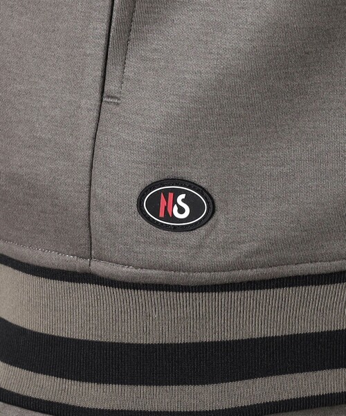 NICOLE CLUB FOR MEN（ニコルクラブフォーメン）の「【NICOLE SPORTS】ダンボールニットジップパーカー（パーカー・メンズ・チャコールグレー/ブラック/カーキ・L/M/XL）」の14枚目の写真