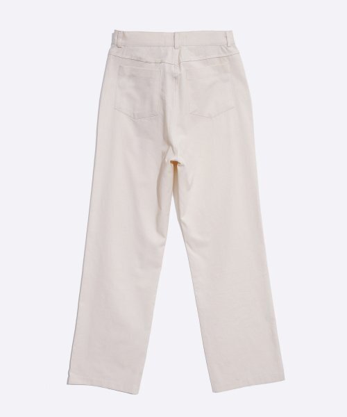 HARDCORE HAPPINESS(ハードコアハピネス)の「COTTON STRAIGHT BASIC PANTS_IVORY(その他パンツ・レディース・その他・S/M)」の3枚目の写真