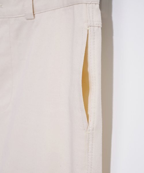 HARDCORE HAPPINESS(ハードコアハピネス)の「COTTON STRAIGHT BASIC PANTS_IVORY(その他パンツ・レディース・その他・S/M)」の5枚目の写真