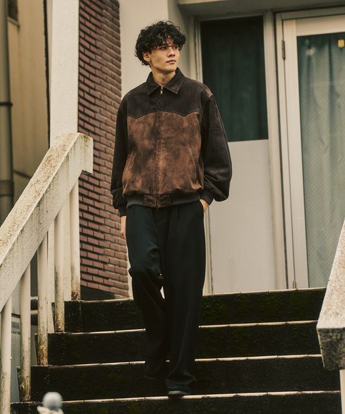 417 EDIFICE（フォーワンセブンエディフィス）の「ラムスエード ジップヨークジャケット（ライダースジャケット・メンズ・ブラウン・MEDIUM/LARGE）」の12枚目の写真