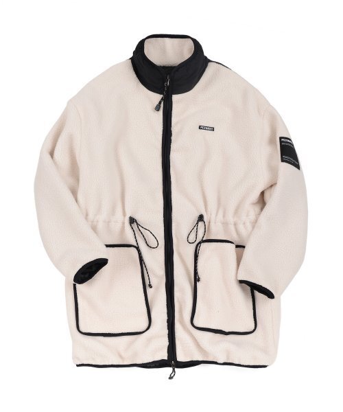 PIECEMAKER（ピースメーカー）の「FLEECE BOA LONG JACKET (IVORY)（その他アウター・レディース・その他・L）」の2枚目の写真