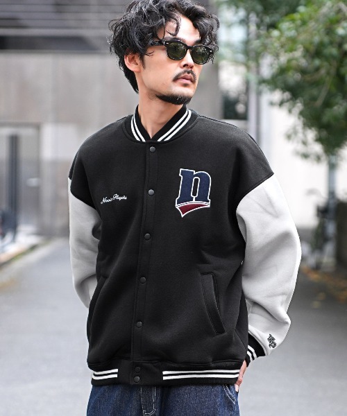 LUXSTYLE(ラグスタイル)の「裏起毛ヘビーウエイトスタジャン(スタジャン・メンズ・ブラック・M/L/XL)」の2枚目の写真