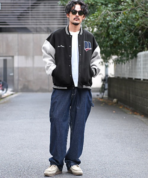 LUXSTYLE(ラグスタイル)の「裏起毛ヘビーウエイトスタジャン(スタジャン・メンズ・ブラック・M/L/XL)」の3枚目の写真
