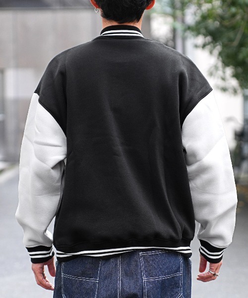 LUXSTYLE(ラグスタイル)の「裏起毛ヘビーウエイトスタジャン(スタジャン・メンズ・ブラック・M/L/XL)」の6枚目の写真