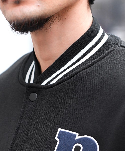 LUXSTYLE(ラグスタイル)の「裏起毛ヘビーウエイトスタジャン(スタジャン・メンズ・ブラック・M/L/XL)」の7枚目の写真