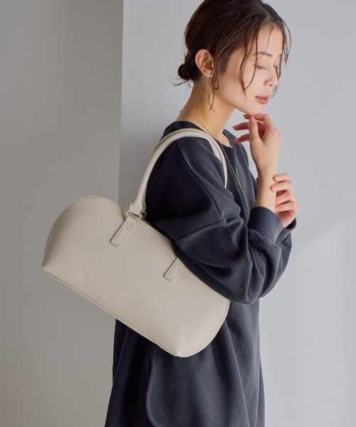 studio CLIP(スタディオクリップ)の「3ROOMボストンショルダーバッグ(トートバッグ・レディース・アイボリー/ブラック/キャメル・FREE)」の1枚目の写真