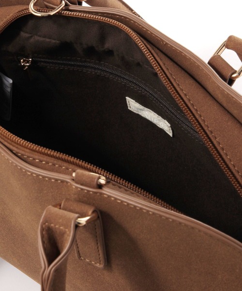 studio CLIP(スタディオクリップ)の「3ROOMボストンショルダーバッグ(トートバッグ・レディース・アイボリー/ブラック/キャメル・FREE)」の6枚目の写真