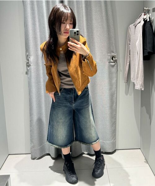 MUSINSA STANDARD WOMAN（ムシンサスタンダードウーマン）の「ウィメンズスリムスクエアネック長袖Tシャツ[トープ]（Tシャツ/カットソー・レディース・その他・X-SMALL/SMALL/MEDIUM/LARGE）」の5枚目の写真