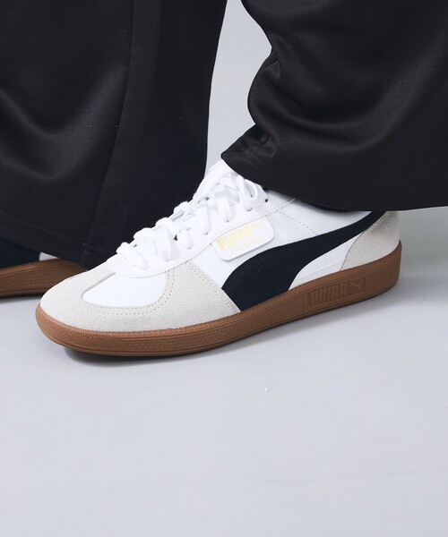 PUMA（プーマ）の「【PUMA/プーマ】 PALERMO LTH/パレルモ レザー スニーカー/ユニセックス（スニーカー・メンズ・ブラック/ホワイト・28/27/26）」の2枚目の写真