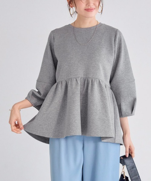 Pierrot（ピエロ）の「デザインダンボールスウェットプルオーバー Btype（スウェット・レディース・オフホワイト/ネイビー/ブラック/杢グレー・L/M/S）」の4枚目の写真