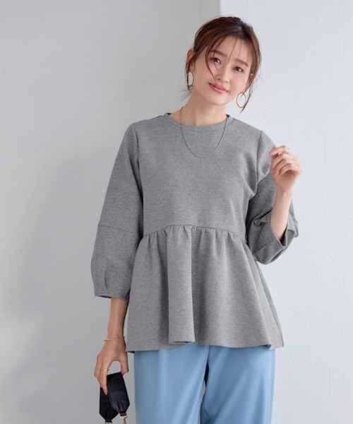 Pierrot（ピエロ）の「デザインダンボールスウェットプルオーバー Btype（スウェット・レディース・オフホワイト/ネイビー/ブラック/杢グレー・L/M/S）」の21枚目の写真