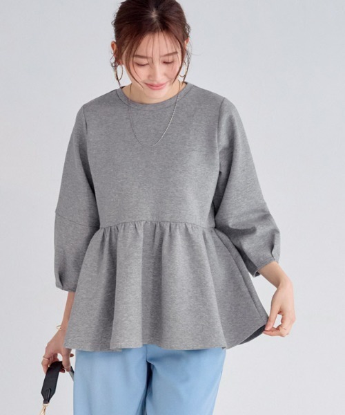 Pierrot（ピエロ）の「デザインダンボールスウェットプルオーバー Btype（スウェット・レディース・オフホワイト/ネイビー/ブラック/杢グレー・L/M/S）」の22枚目の写真