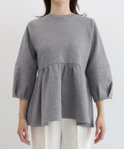 Pierrot（ピエロ）の「デザインダンボールスウェットプルオーバー Btype（スウェット・レディース・オフホワイト/ネイビー/ブラック/杢グレー・L/M/S）」の7枚目の写真