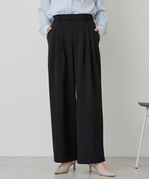 AMERICAN HOLIC | 【イージーケア】タックストレートパンツ(その他パンツ)