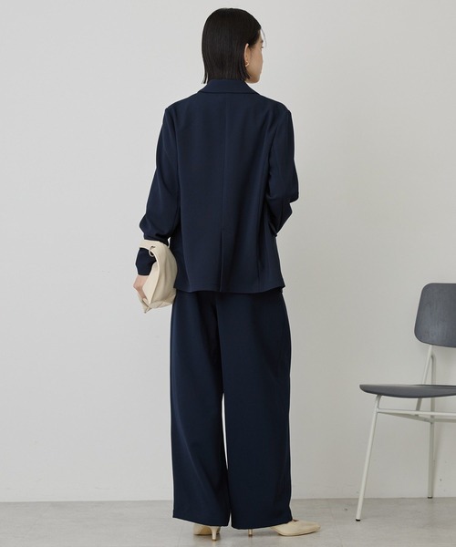 AMERICAN HOLIC(アメリカンホリック)の「【イージーケア】タックストレートパンツ(その他パンツ・レディース・ネイビー/ブラック・L/M)」の19枚目の写真