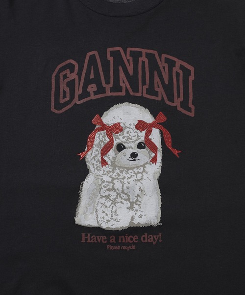 GANNI(ガニー)の「Basic Cotton Relaxed Longsleeve Puddle Print(Tシャツ/カットソー・レディース・その他・S/XS/M)」の3枚目の写真
