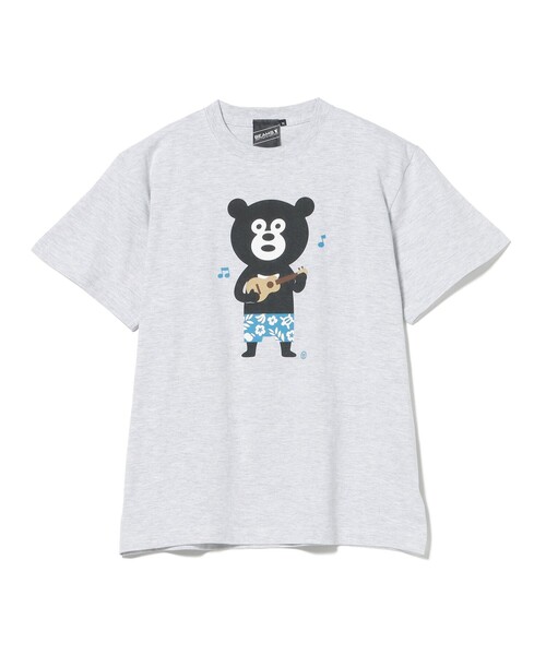 BEAMS T（ビームスティー）の「BEAMS T / ウクレレ ベア Tシャツ（Tシャツ/カットソー・メンズ・ライトグレー/ネイビー・SMALL/MEDIUM/LARGE/X-LARGE）」の3枚目の写真