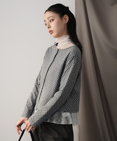 Ulysses(ユリシス)の「ミニドットカーディガン(カーディガン/ボレロ・レディース・グレー・S/M)」の13枚目の写真