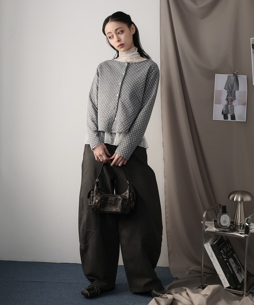 Ulysses(ユリシス)の「ミニドットカーディガン(カーディガン/ボレロ・レディース・グレー・S/M)」の17枚目の写真