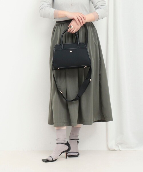 MICO COULIER（ミコクリエ）の「トリミングトートバッグ（トートバッグ・レディース・ブラック/ブラウン・FREE）」の6枚目の写真