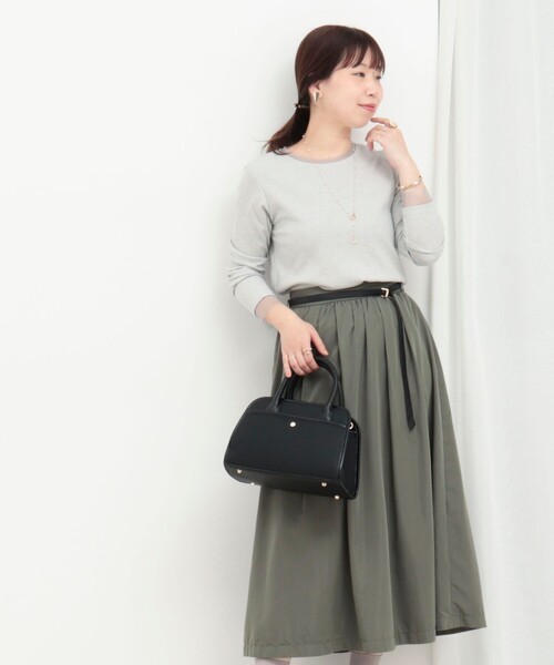 MICO COULIER（ミコクリエ）の「トリミングトートバッグ（トートバッグ・レディース・ブラック/ブラウン・FREE）」の10枚目の写真