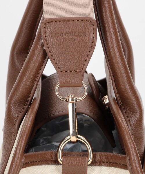 MICO COULIER（ミコクリエ）の「トリミングトートバッグ（トートバッグ・レディース・ブラック/ブラウン・FREE）」の22枚目の写真