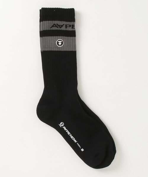 AAPE BY A BATHING APE（エーエイプバイアベイシングエイプ）の「AAPE NOW SOCKS（ソックス/靴下・メンズ・ホワイト/カーキ/ブラック系その他/ホワイト系その他・SMALL/LARGE）」の17枚目の写真