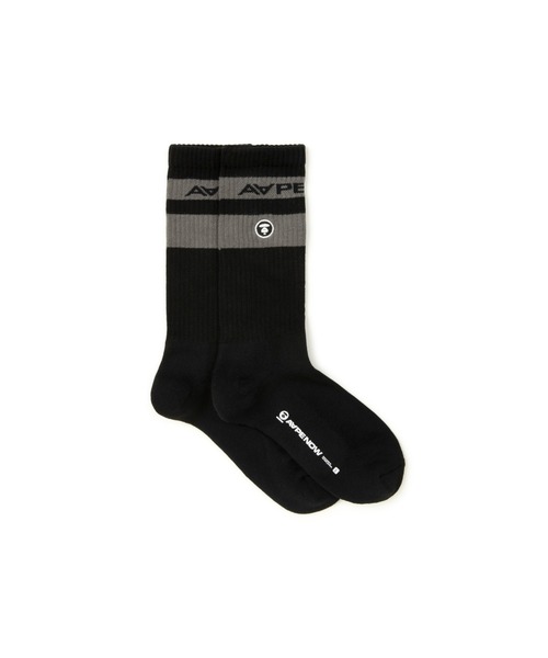 AAPE BY A BATHING APE（エーエイプバイアベイシングエイプ）の「AAPE NOW SOCKS（ソックス/靴下・メンズ・ホワイト/カーキ/ブラック系その他/ホワイト系その他・SMALL/LARGE）」の11枚目の写真