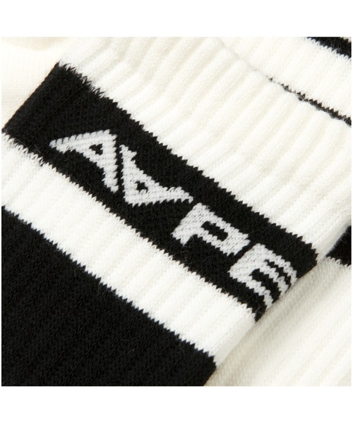 AAPE BY A BATHING APE（エーエイプバイアベイシングエイプ）の「AAPE NOW SOCKS（ソックス/靴下・メンズ・ホワイト/カーキ/ブラック系その他/ホワイト系その他・SMALL/LARGE）」の10枚目の写真