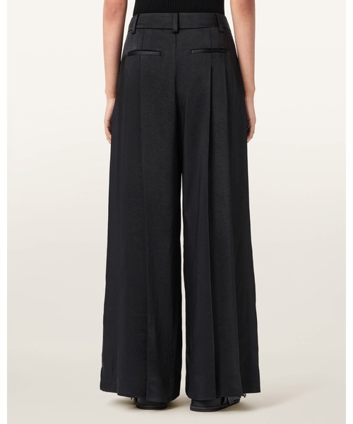 ALLSAINTS（オールセインツ）の「POPPY SATIN STRAIGHT LEG TROUSERS | POPPY サテン ストレート レッグ トラウザー（その他パンツ・レディース・ブラック・4/6/8）」の8枚目の写真