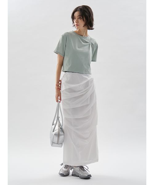 emmi（エミ）の「レザーボストンバッグ（ボストンバッグ・レディース・シルバー/ブラック/レッド/ライム・F）」の11枚目の写真