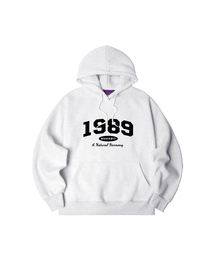 N/H DAILY CLOTHES オーバーサイズ 起毛 フードパーカー_メランジホワイト (SOH4-4NH1191)